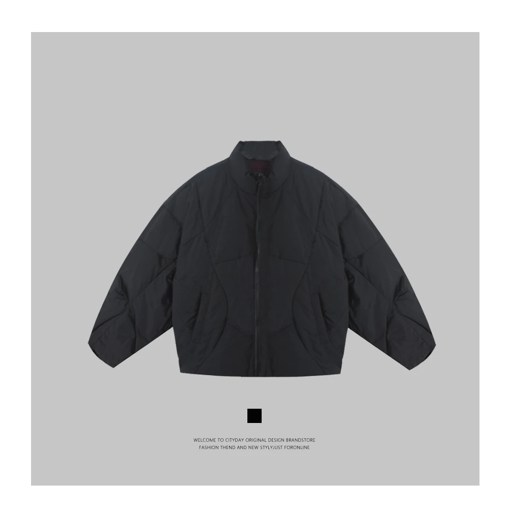 CityDay【楠哥】 静奢系列 绗线设计 解构立领加厚羽绒服 8240060