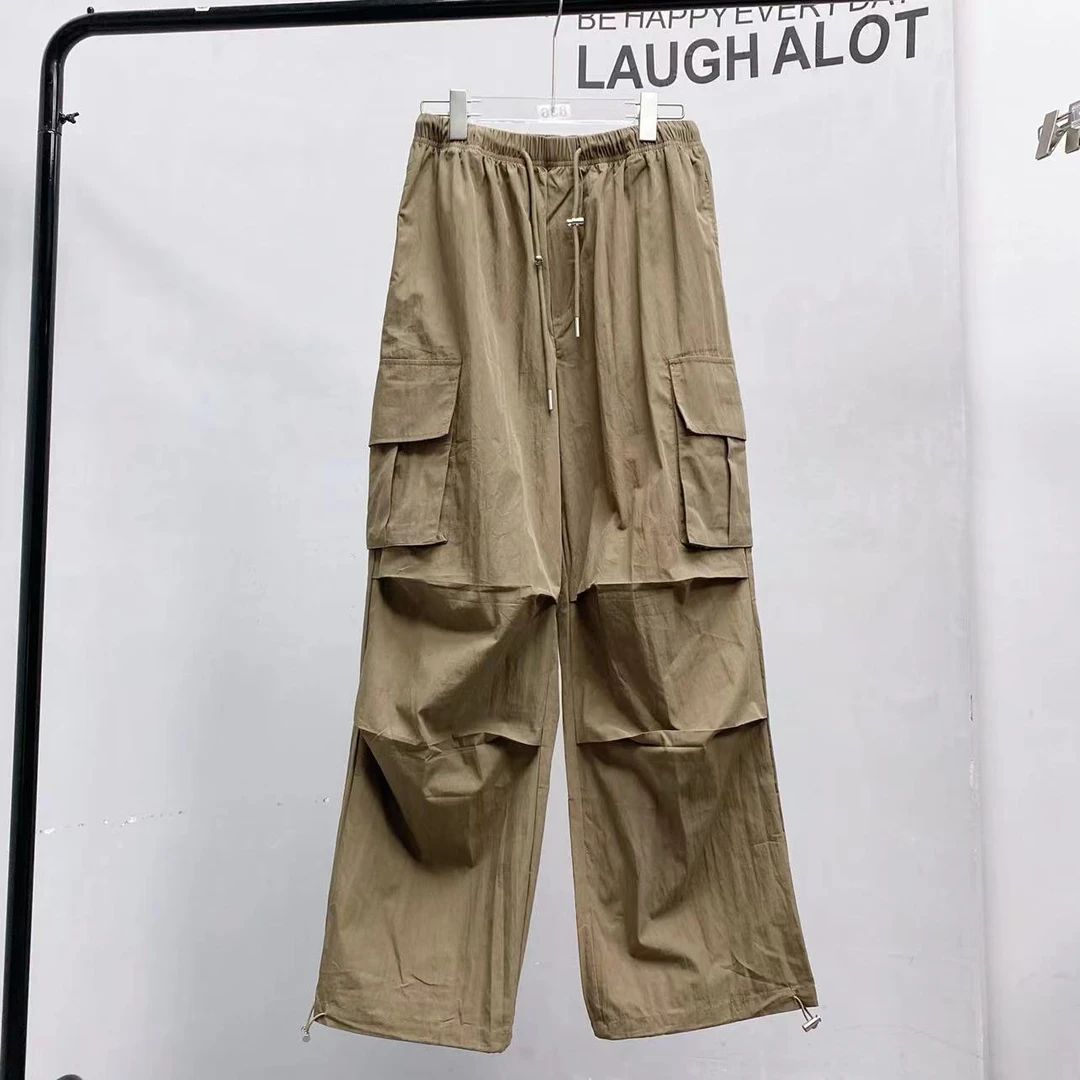 【卡其小麦条】自由腰工装裤女