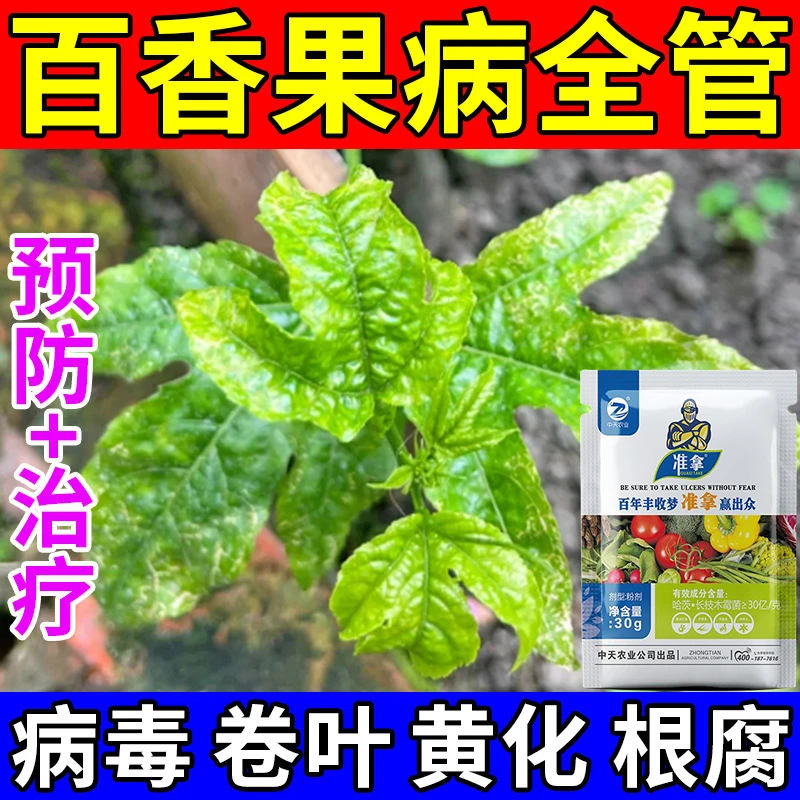 百香果病全治专用菌剂百香果病毒病专用菌药卷叶小叶花叶病药