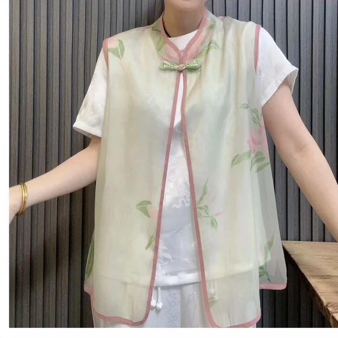 【青梅煮酒】新款新中式国风百搭洋气马甲上衣显瘦复古马夹