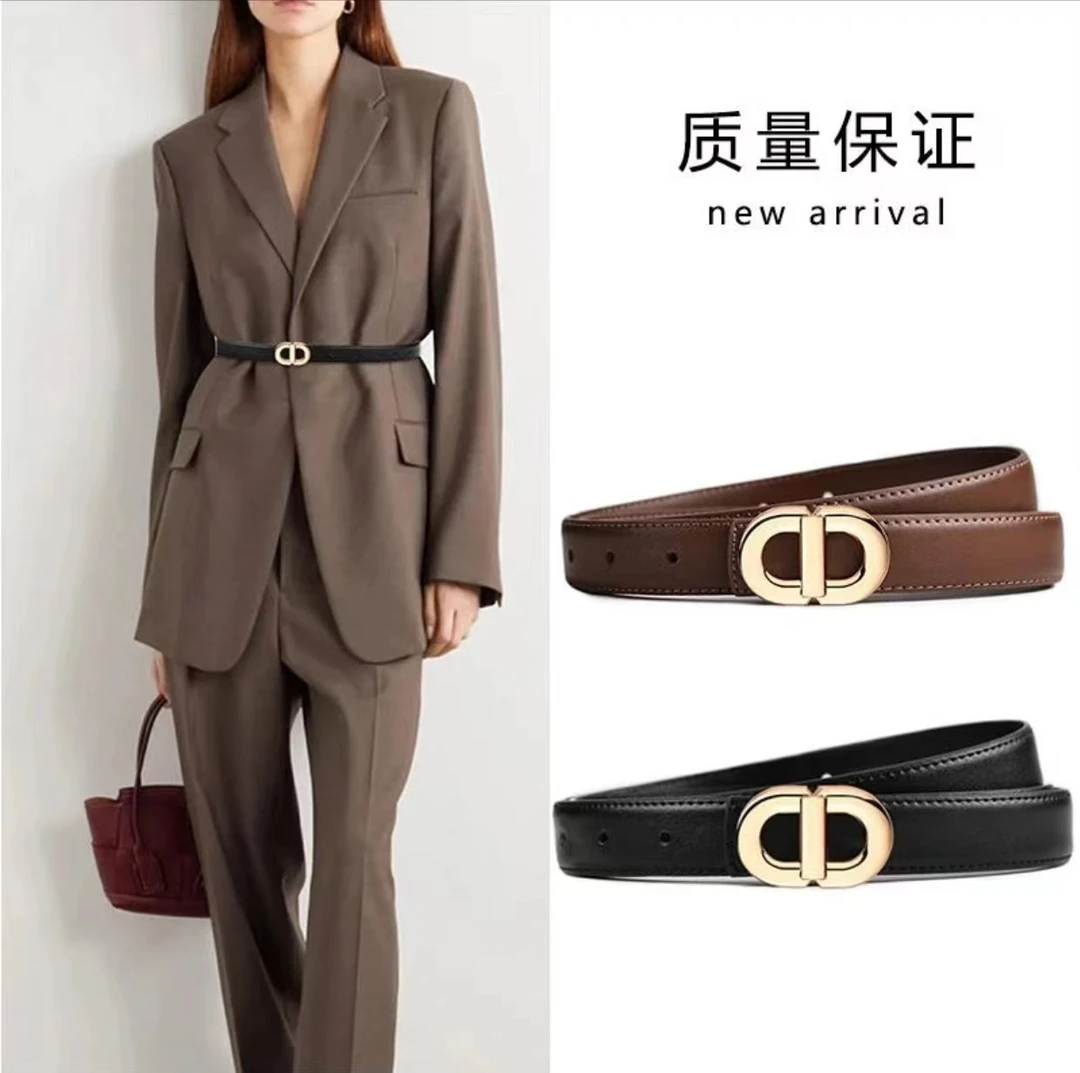 2024新款皮带女士真皮夏季时尚新款腰带女装饰裙子百搭真牛皮皮带