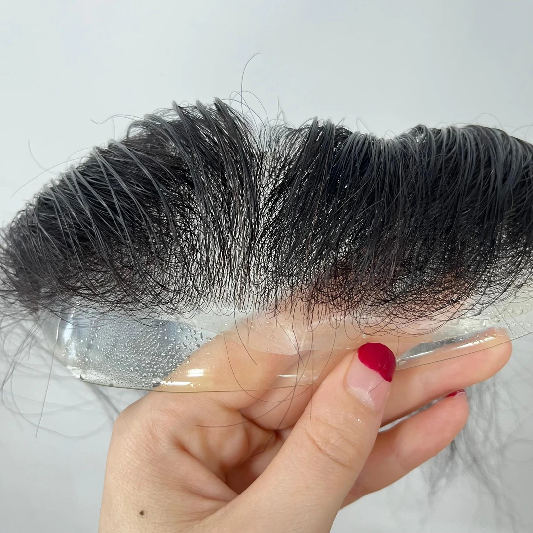 超薄02生物头皮发际线刘海补发全真发超薄柔软自然逼真遮盖额头