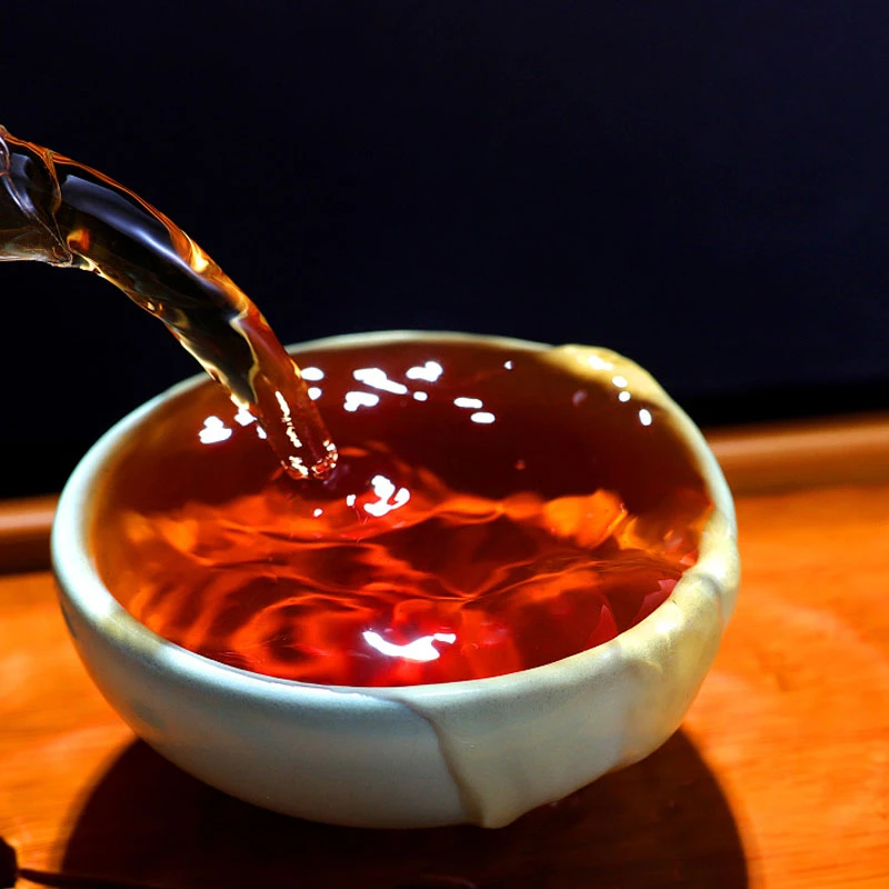 2010年冰岛熟茶滋味醇香润滑普洱茶源头茶厂茶叶357克/饼