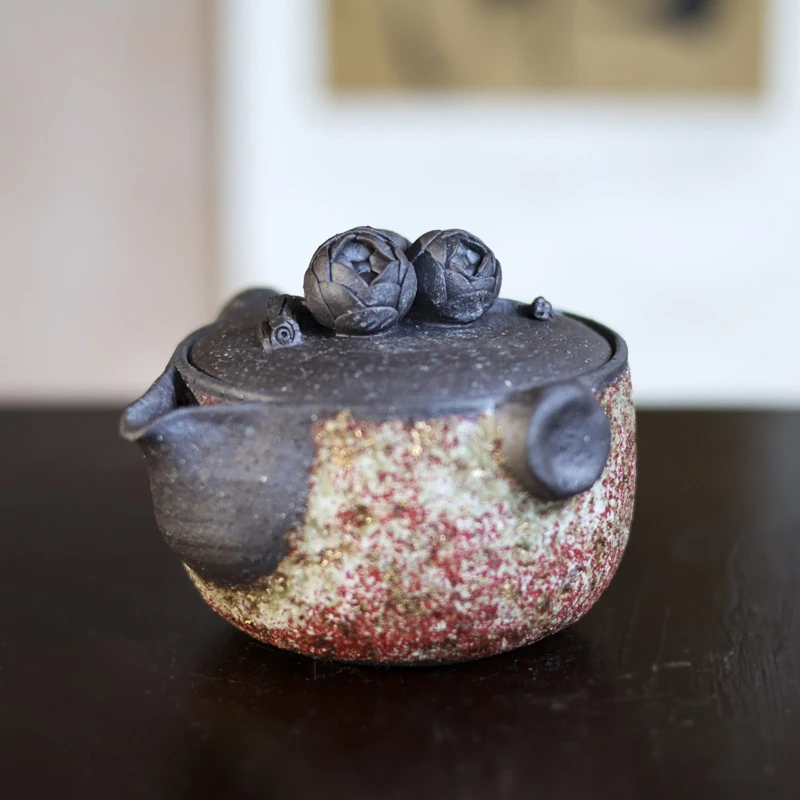 斋居 山茶花宝瓶（红）-170ml（高越S0541）