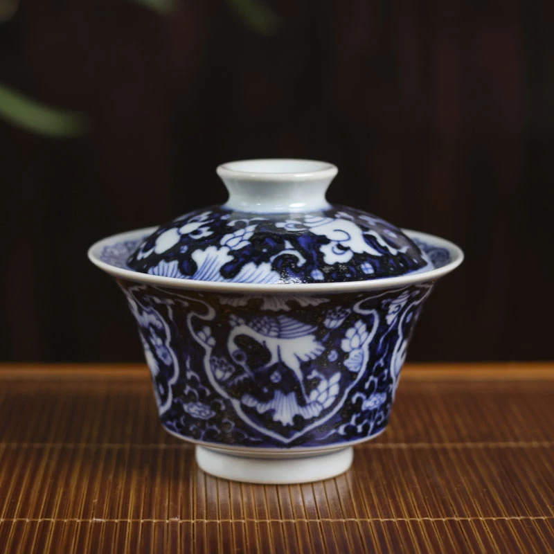 斋居 填地一路连科杂宝-翁宿-盖碗（翁宿S0108）