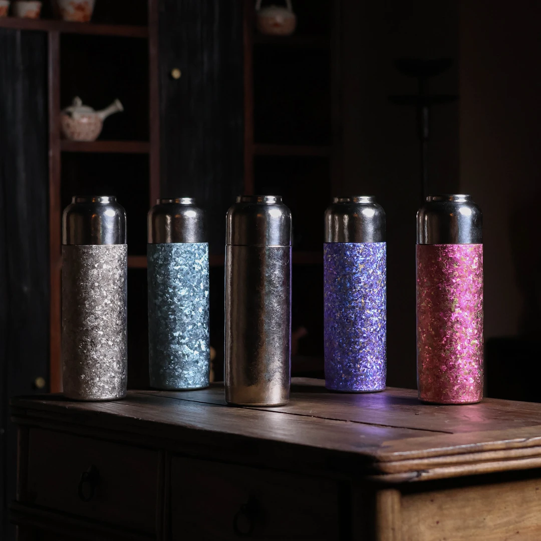 斋居 纯钛-遥山-冰花保温杯-400ml