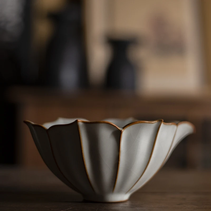*斋居公道杯陶瓷豆黄闻香公道杯茶碗分茶器日式功夫泡茶器小田月