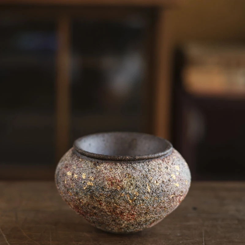 斋居 高越-岩矿-七彩锯钉斗笠小建水-220ml（高越Q0555）