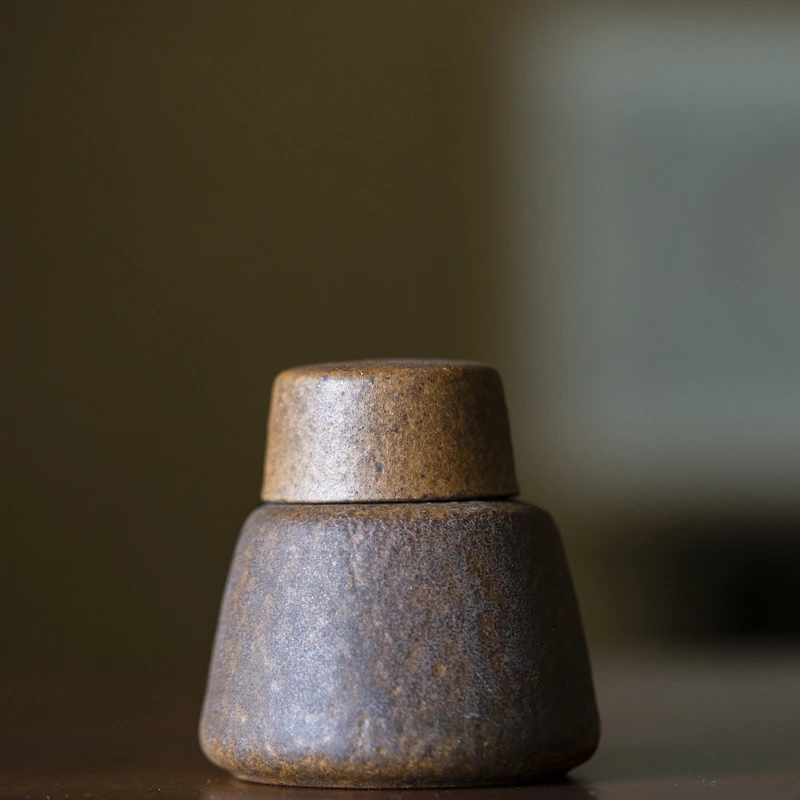 斋居精选酒精灯酱釉酒精灯家用日式复古便携加热套装茶道配件小田