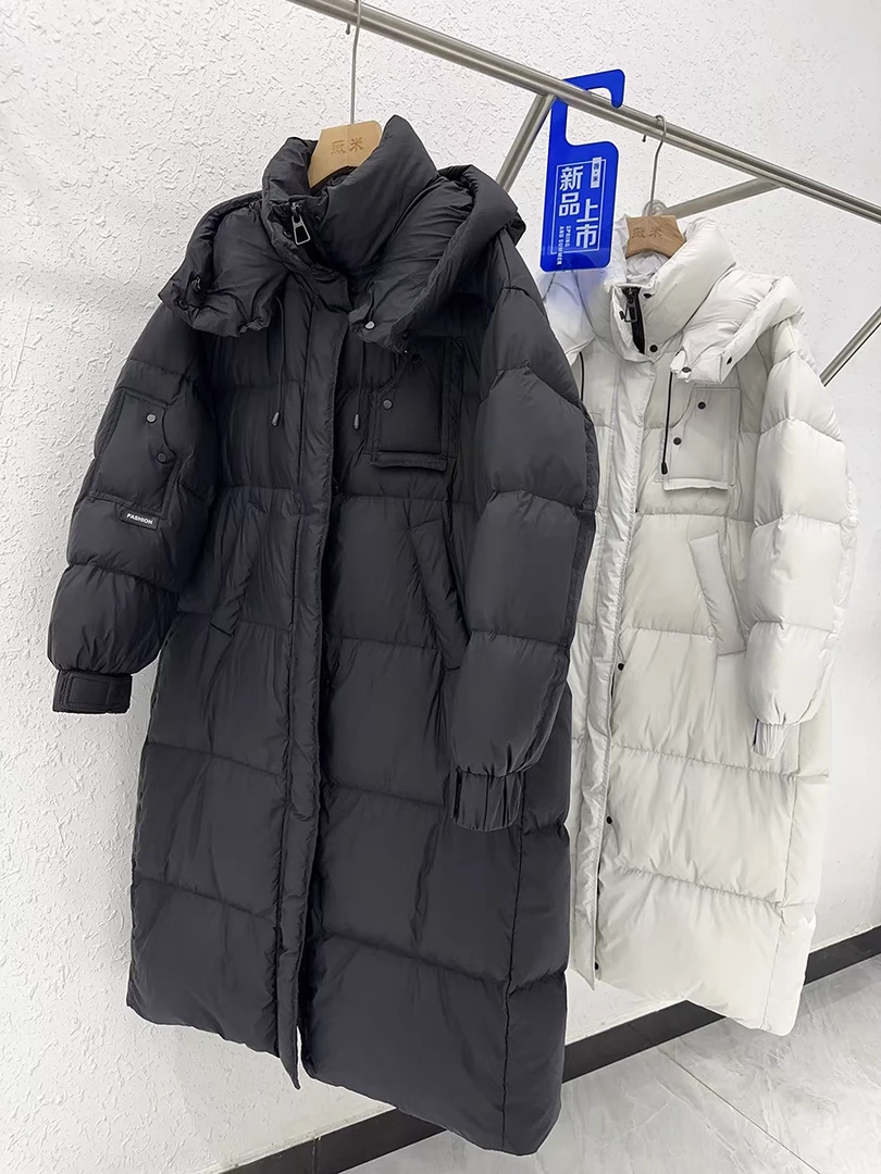 袖口袋胸围130衣长100大码女装显瘦冬季外套