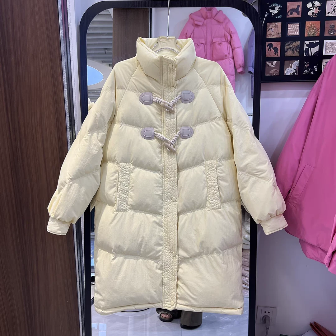 牛角扣穿到190斤大码女装显瘦冬季外套