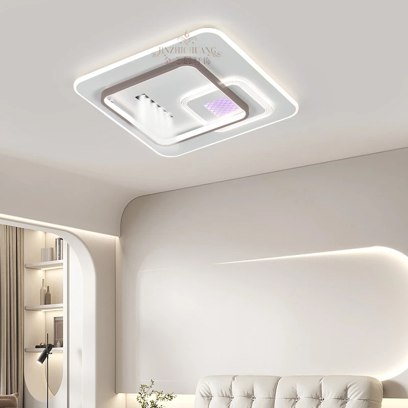 2899智能灯吸顶灯LED方形灯现代简约大气卧室灯