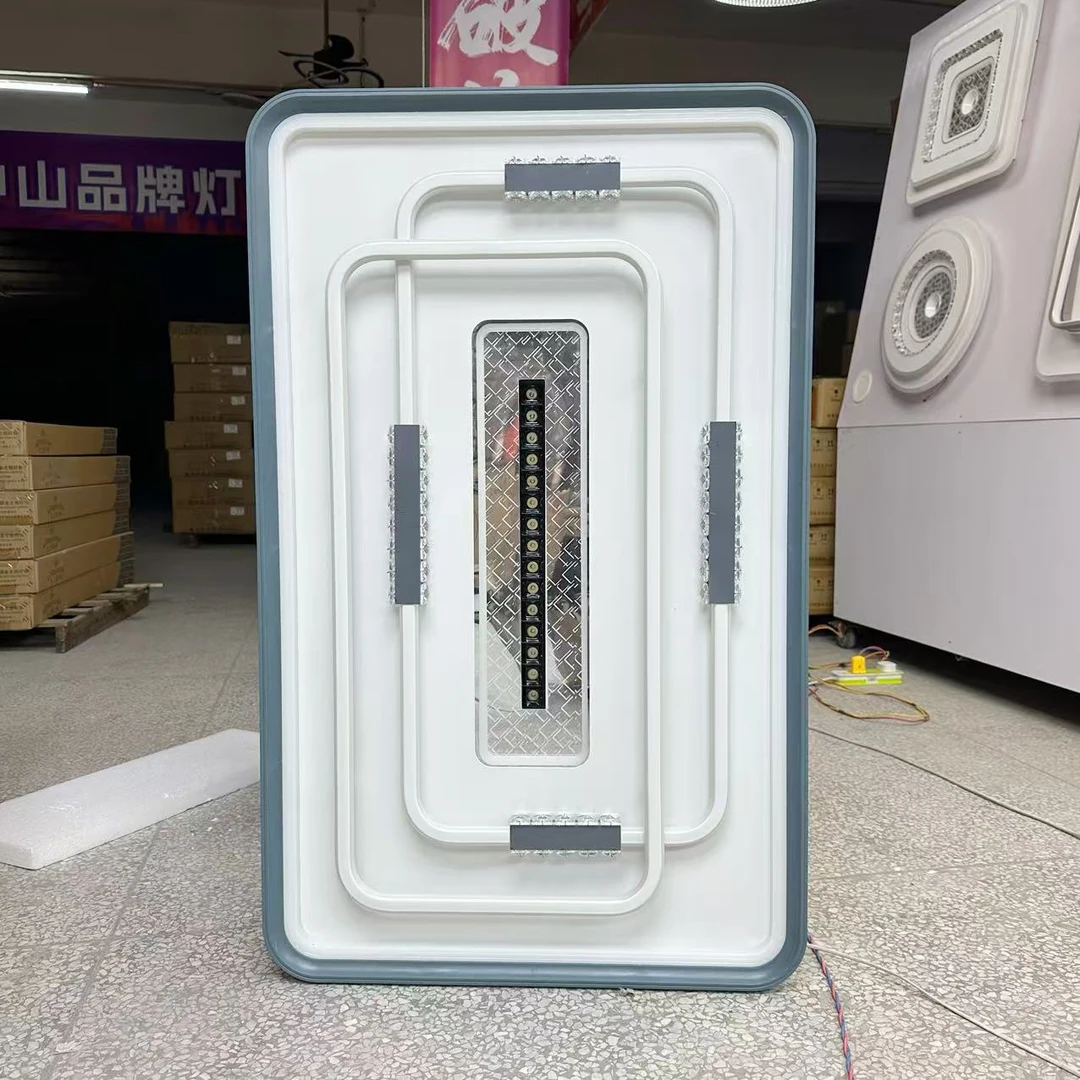 2911水晶系列长方形现代简约客厅吸顶灯大气设计家用主灯灯具创意