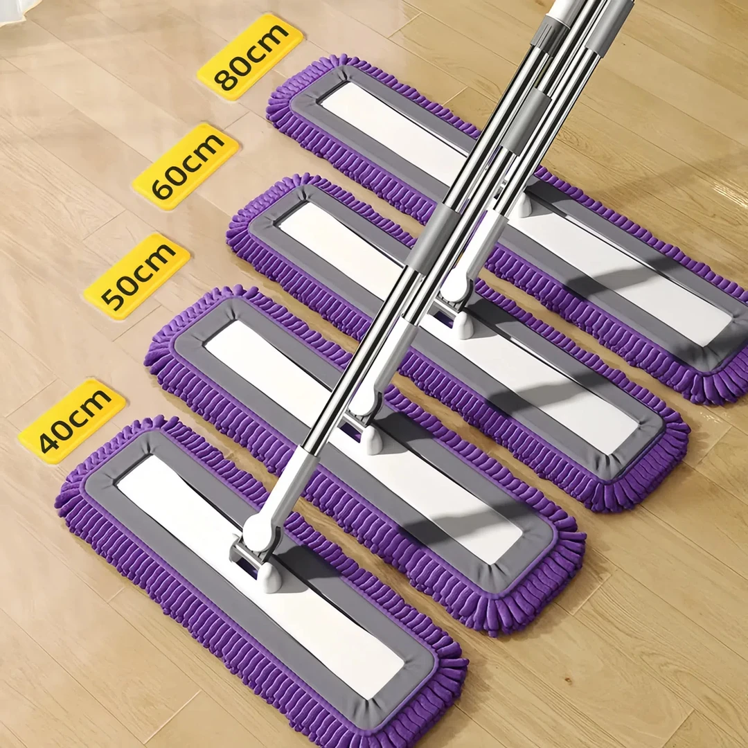 雪尼尔拖把加大吸水平板拖把一拖净平拖拖家用干湿两用保洁木地板