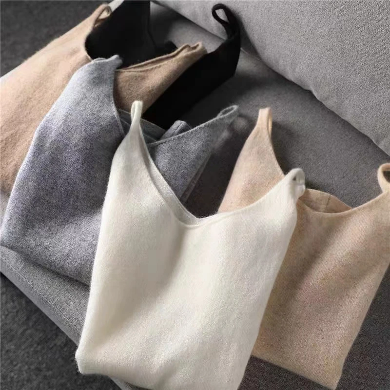 【羊绒背心】鄂尔多斯市工厂精纺大克重四季款百搭打底时尚保暖加厚