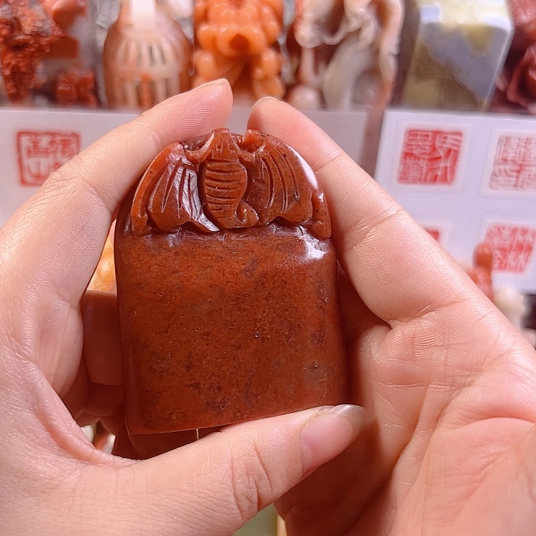 【闪购商品】寿山石手工定制设计风格,蝙蝠