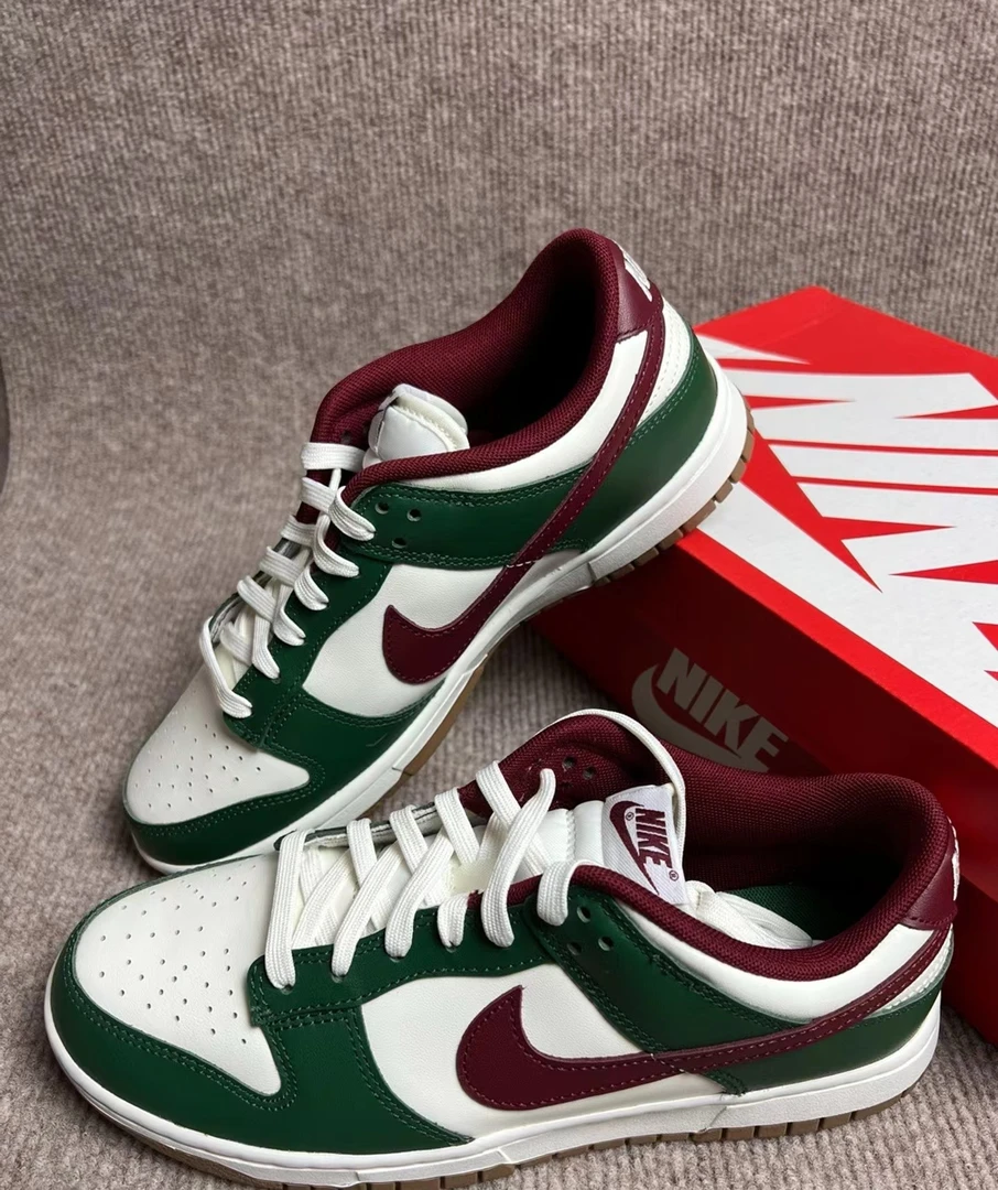 Nike 耐克官方正品白蓝男鞋DunkLow白绿色潮流复古低帮休闲板鞋