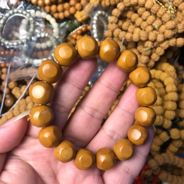 猴头小六方光珠龙焰料11mm左右猴头核桃光珠手串