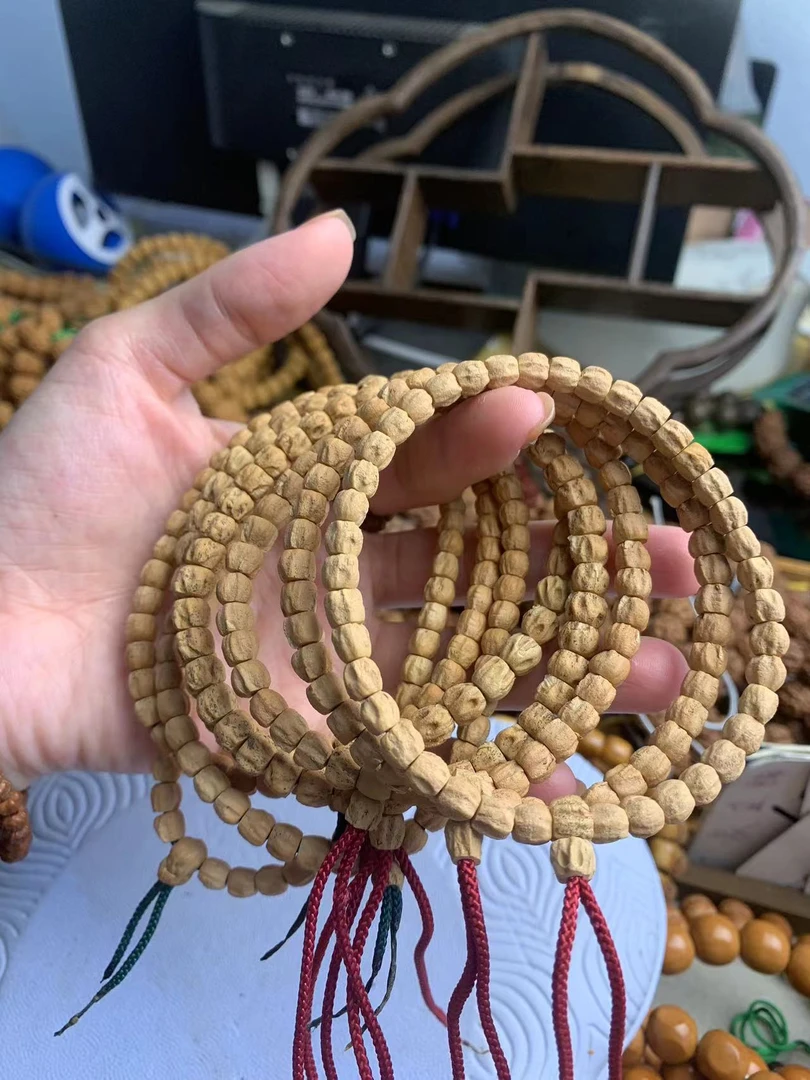 三通百香柏香手持小单圈0.5_0.6左右百香手串佛珠单（多样随机发）