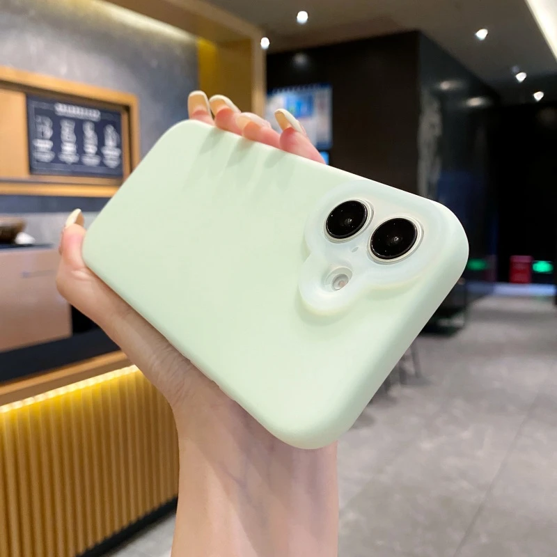 果冻液态软糯适用苹果16手机壳iPhone15promax简约14/13纯色12/11