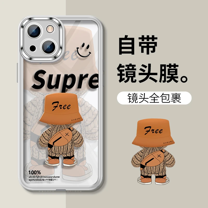 【自带镜头膜】适用iphone13promax手机壳男苹果15/14Pro新款12PM