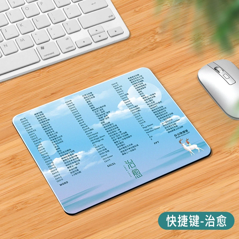 鼠标垫2023新款可爱卡通小号护腕女游戏电竞快捷键大全环保键盘垫