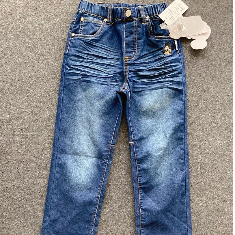 迪家 软布牛仔裤，腰部有松紧调节男童女童春秋 线下  C4-2-249