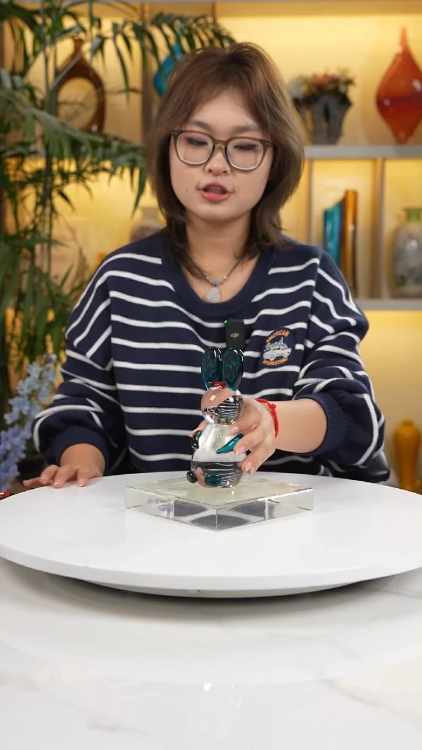 【闪购商品】琉璃手工艺品兔兔琉璃摆件