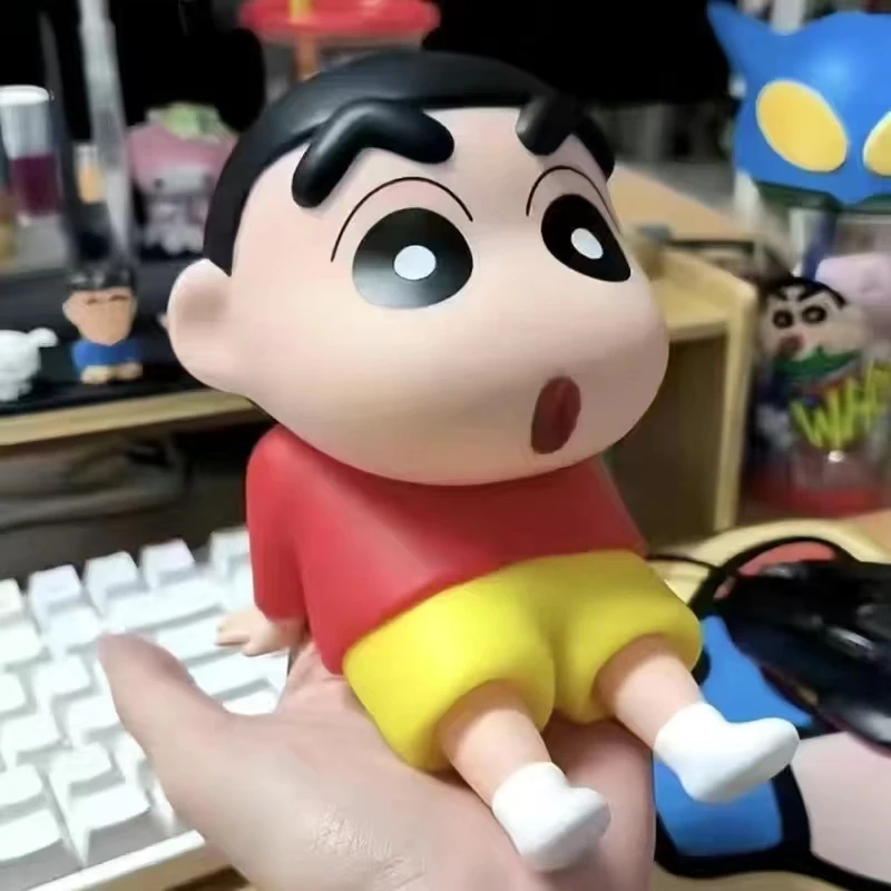 卡通风蜡笔小新手机支架潮玩摆件