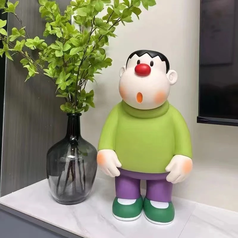 23cm大号胖虎潮玩摆件装饰品客厅电视柜车载家居摆件