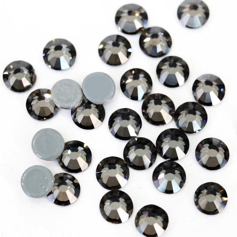 平底烫钻透明黑色舞服使用钻艺考服贴钻美甲钻手机壳粘钻diy水钻