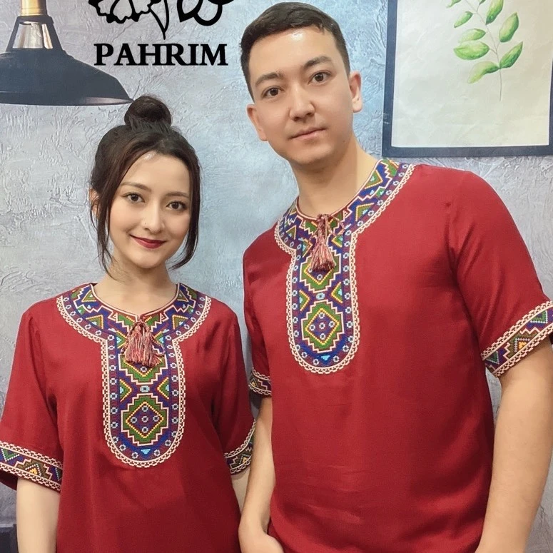 帕合日木PAHRIM圆领刺绣衬衫