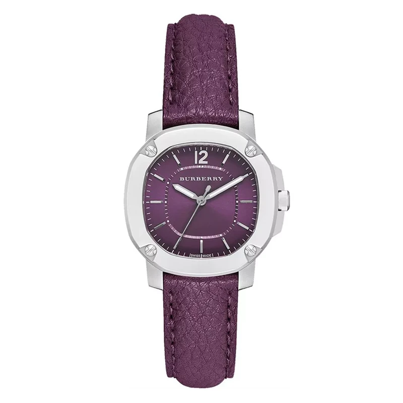 【迪迪专属】Burberry博柏利紫色皮带石英女表34表盘BBY1714