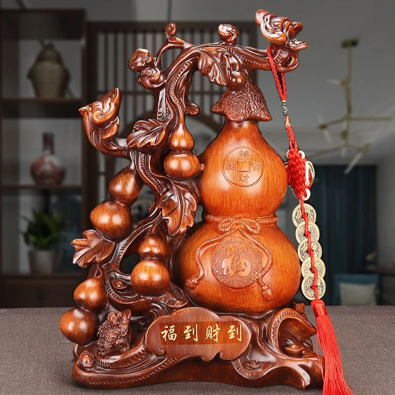 葫芦摆件福到财到电视酒柜摆设装饰乔迁开业礼品