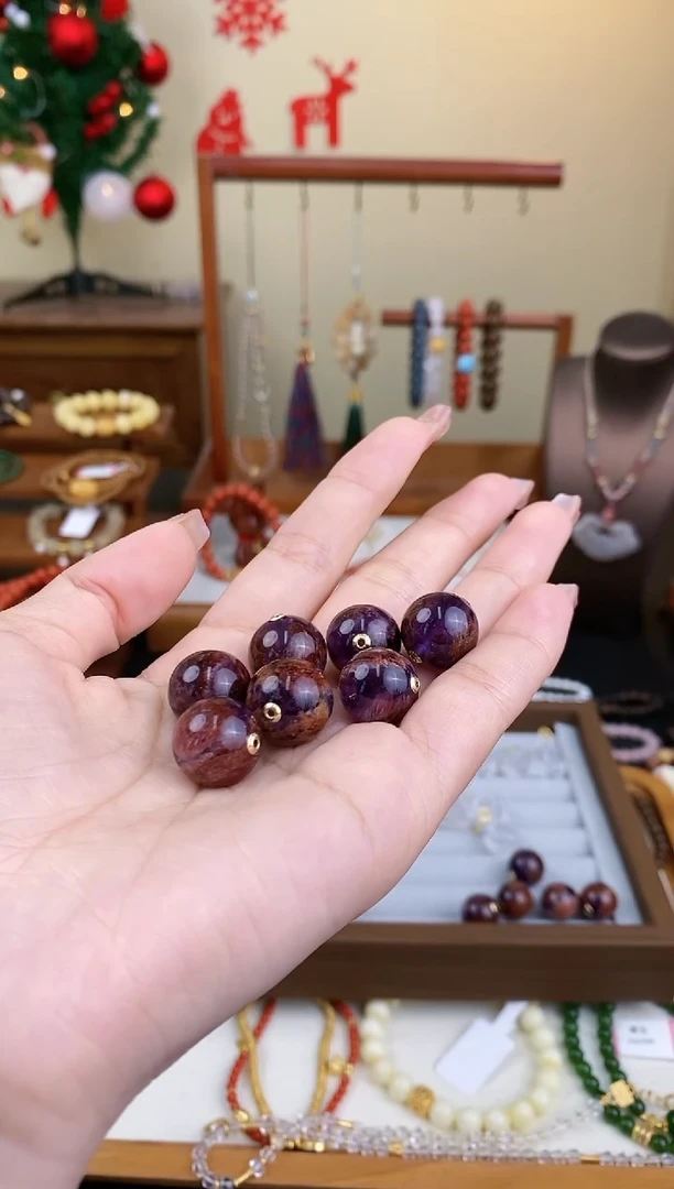 【闪购商品】水晶吊坠(不含链)18K金镶嵌九紫离火一个