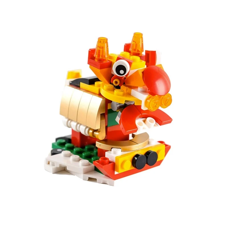 LEGO/乐高【冠希专属】中国风6444778 4合1狮舞积木玩具