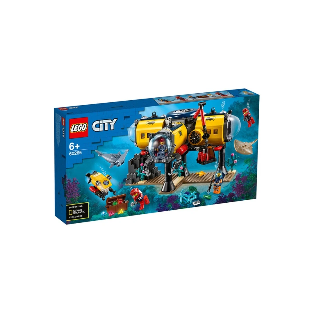 LEGO/乐高城市系列60265海洋探险基地搭建益智拼装积木玩具礼物