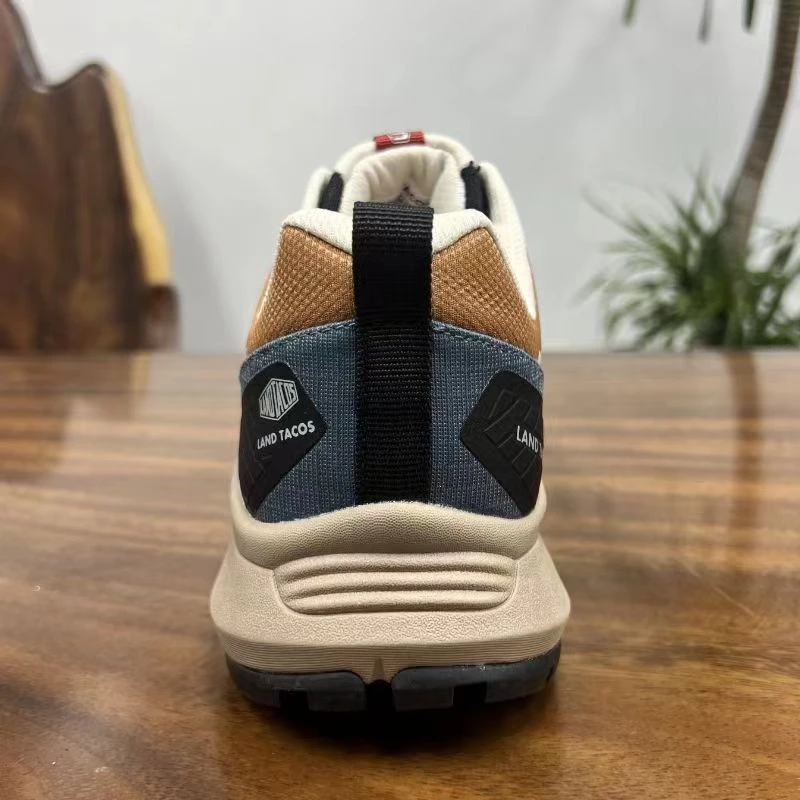 户外登山鞋男士时尚透气复古潮鞋网面低帮轻便