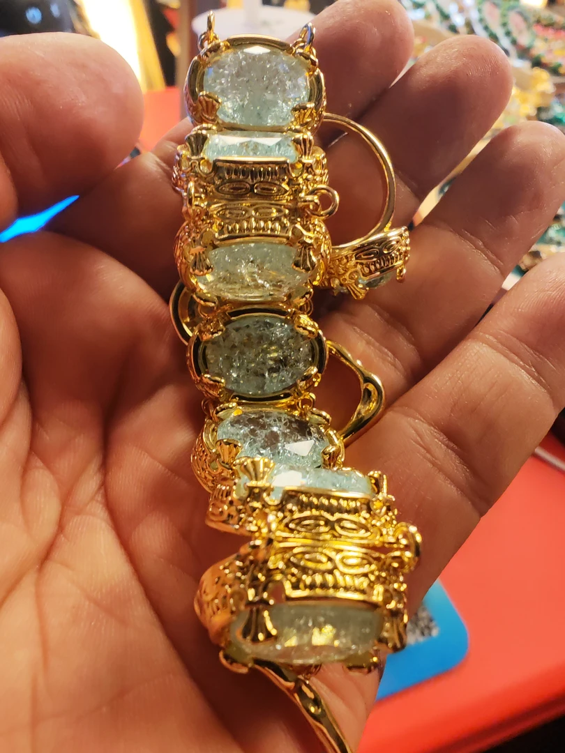 铜合金手链 中古碎冰手链戒指