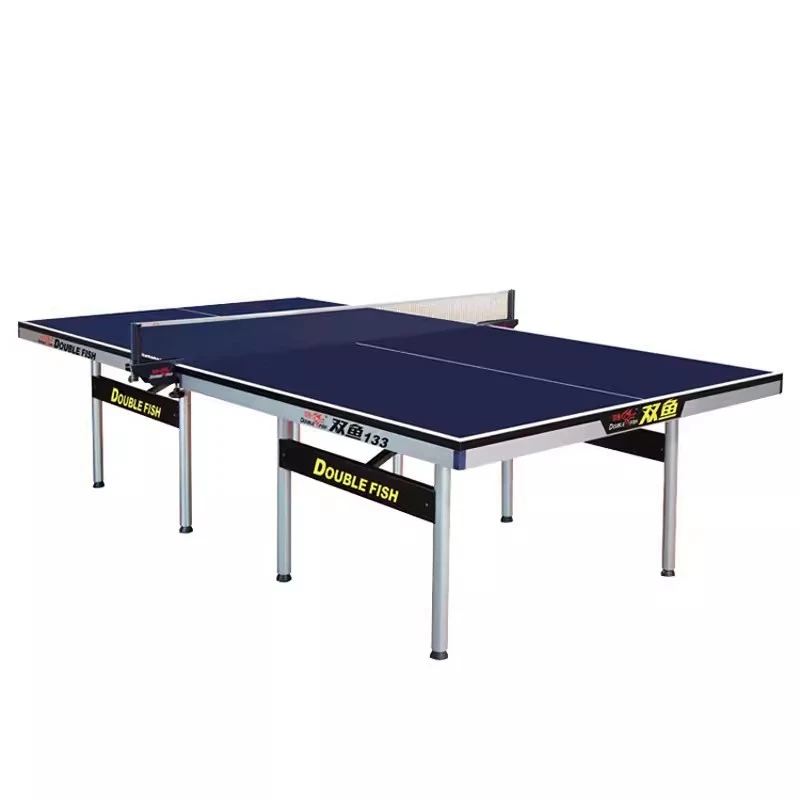 双鱼乒乓球台133单折不可移动标准室内球台专业比赛乒乓球案子