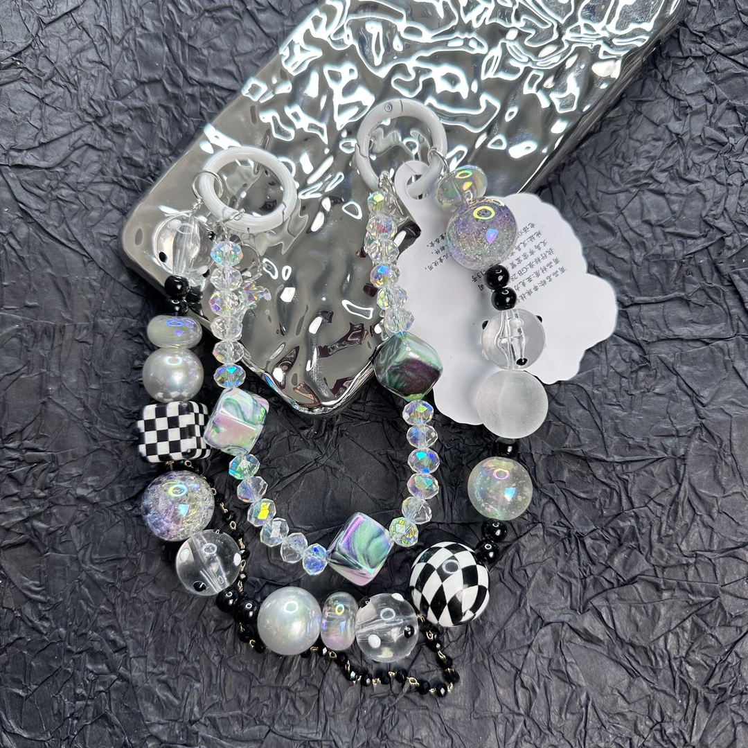 各类手工串珠配饰DIY配件饰品手工制作手机链钥匙链