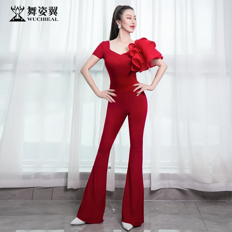 XT032-2舞姿翼礼仪衣形体服女2022新款古典训练服走秀练功服