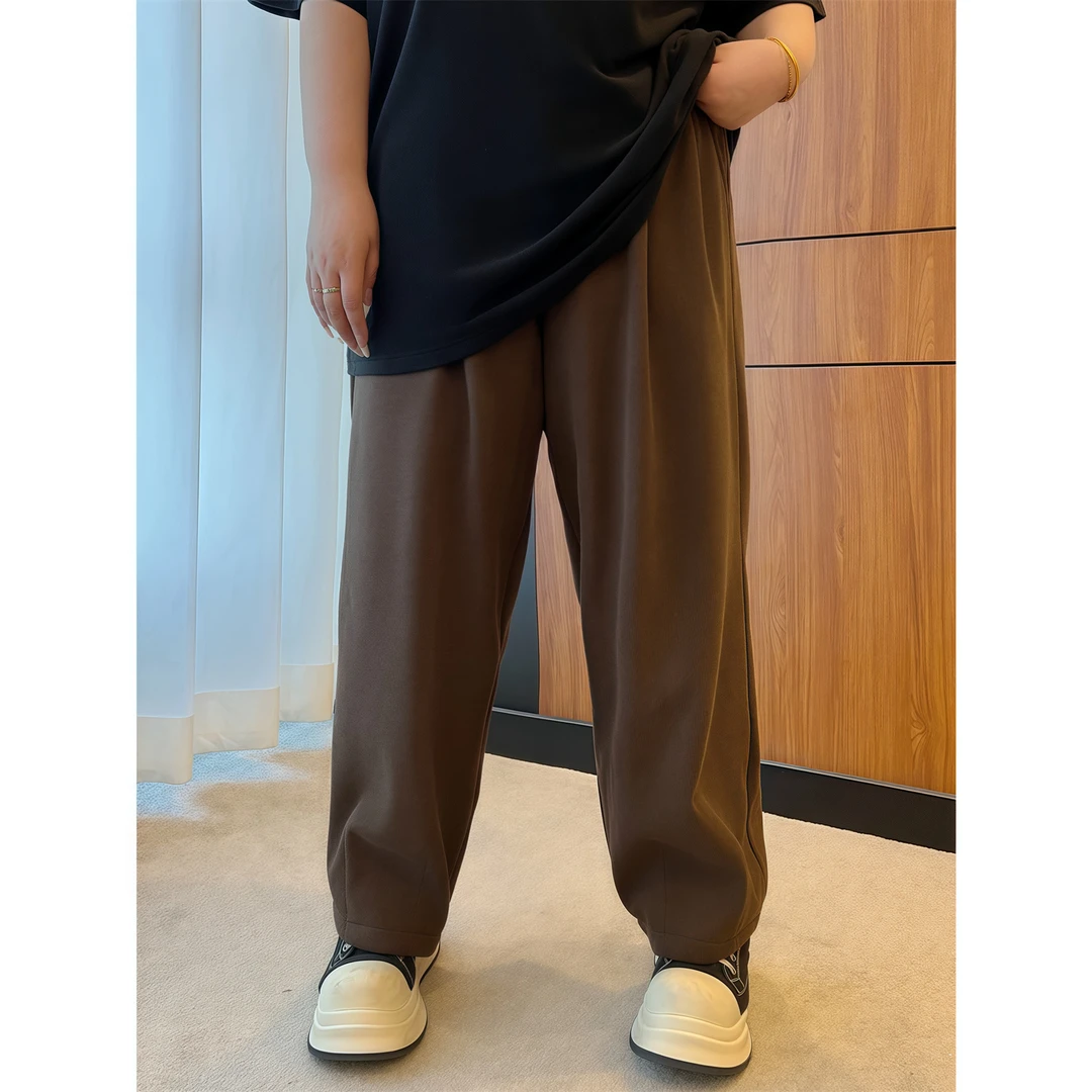 【晓晓家】长腿公式 / 慵懒风高腰宽松休闲裤子12701花契200斤胖mm