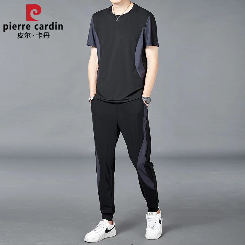 皮尔卡丹2025新款春夏季爆款透气弹力透气凉感休闲运动弹力男士套