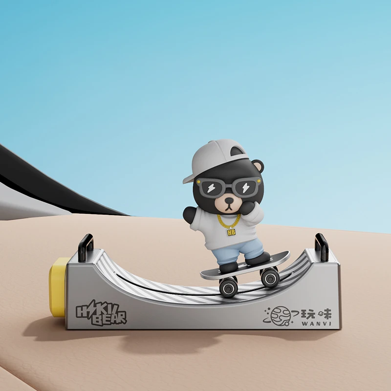WANVI/玩味line滑板停车号码牌挪车创意可爱仪表台车载香薰摆件