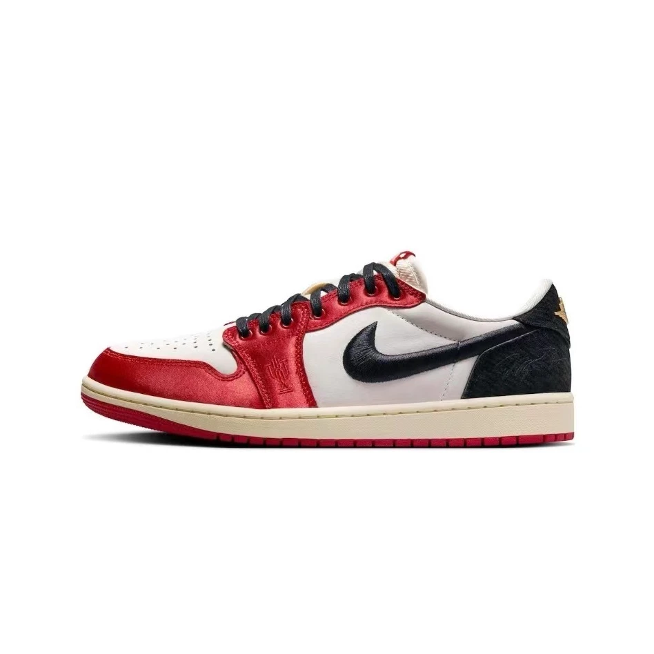 耐克 Air Jordan 1 Low Trophy Room AJ1白黑红低帮FN0432-100