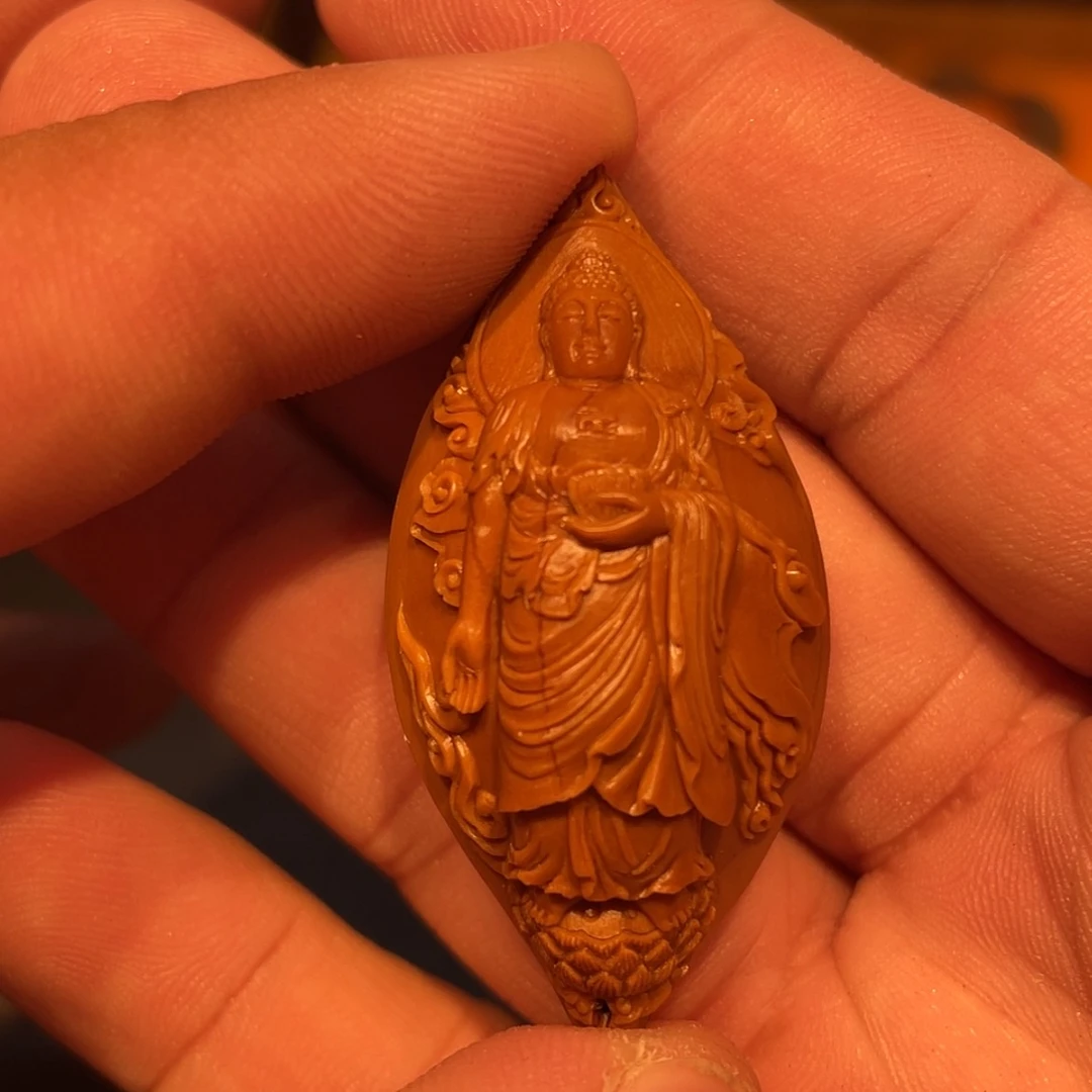 【闪购商品】橄榄核吊坠天***呵