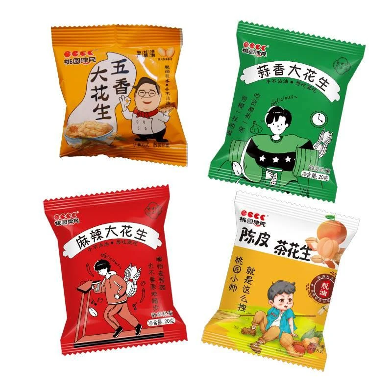 桃园建民坚果休闲零食下酒小大花生香麻辣卤味大花生笋0g