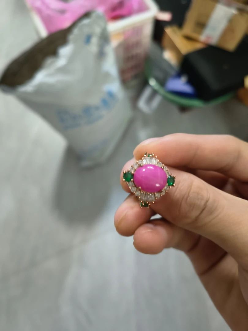 手工精美银戒指女士