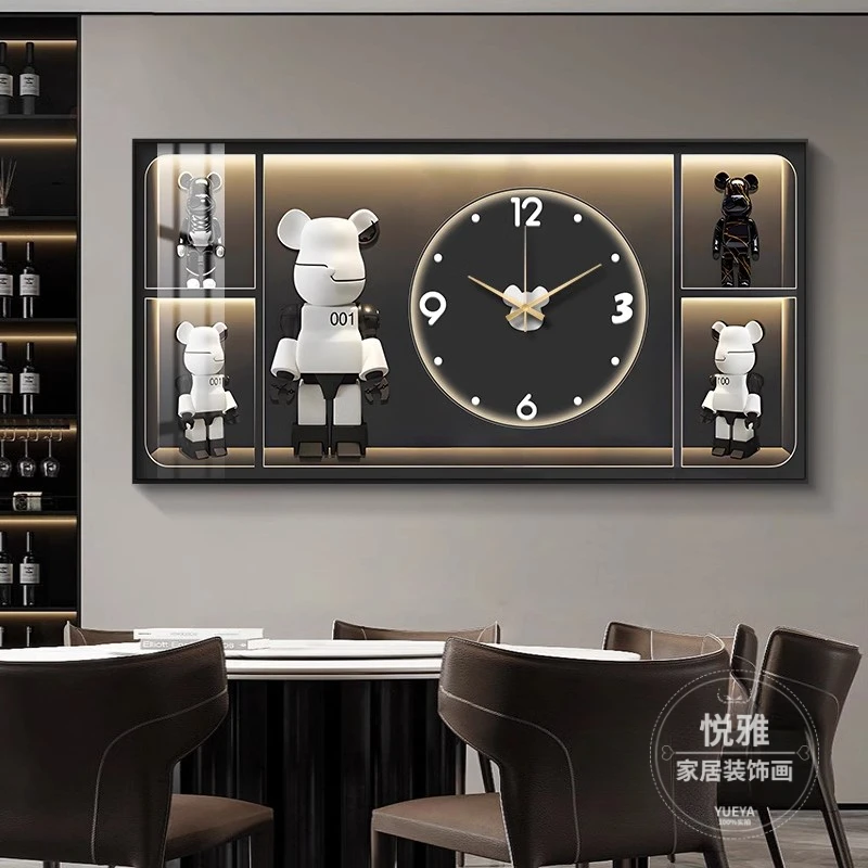 暴力熊电表箱装饰画高级感遮挡配电箱电闸餐厅画弱电箱总开关挂画